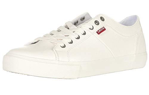 Levi's Woodward, Zapatillas Hombre, Blanco (Regular White), 43 EU