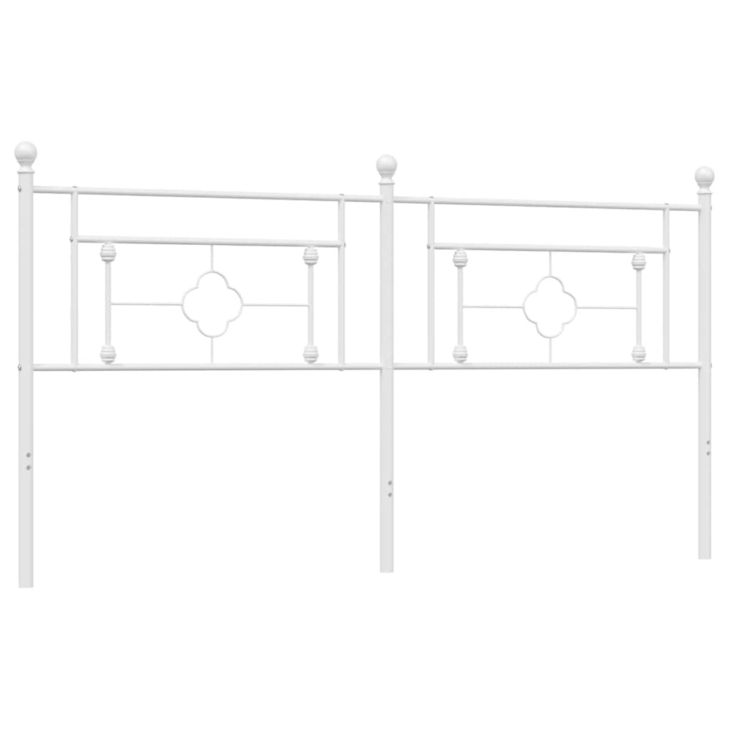 vidaXL Tête de lit de Remplacement métal Blanc 180 cm