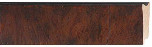 Picture Frame Moulding (Wood) 100ft Bundle - Contemporary Walnut Finish - 2.75" Width - 5/8" Rabbet Depth