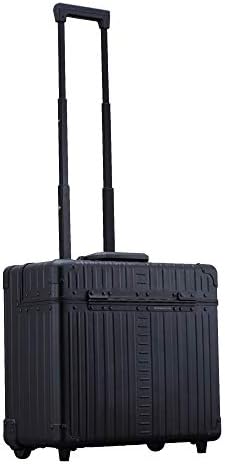 Aleon 17" Two Wheels Pilot business laptop travel case. Catalog Case (Black)