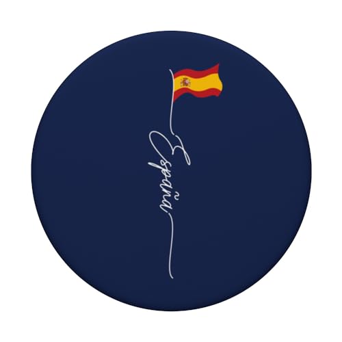 España, Bandera Española, Spain, patriotic Spanish flag PopSockets Swappable PopGrip, Black - Image 3
