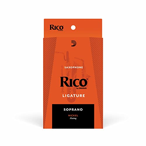 Rico Ligature, Soprano Sax, Nickel Plated #TOP2