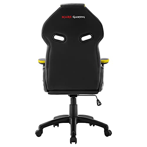 MARSGAMING-MGC118-Silla-Gaming-Ergonomica-en-PU-y-Nylon-Regulable-Amarillo-L