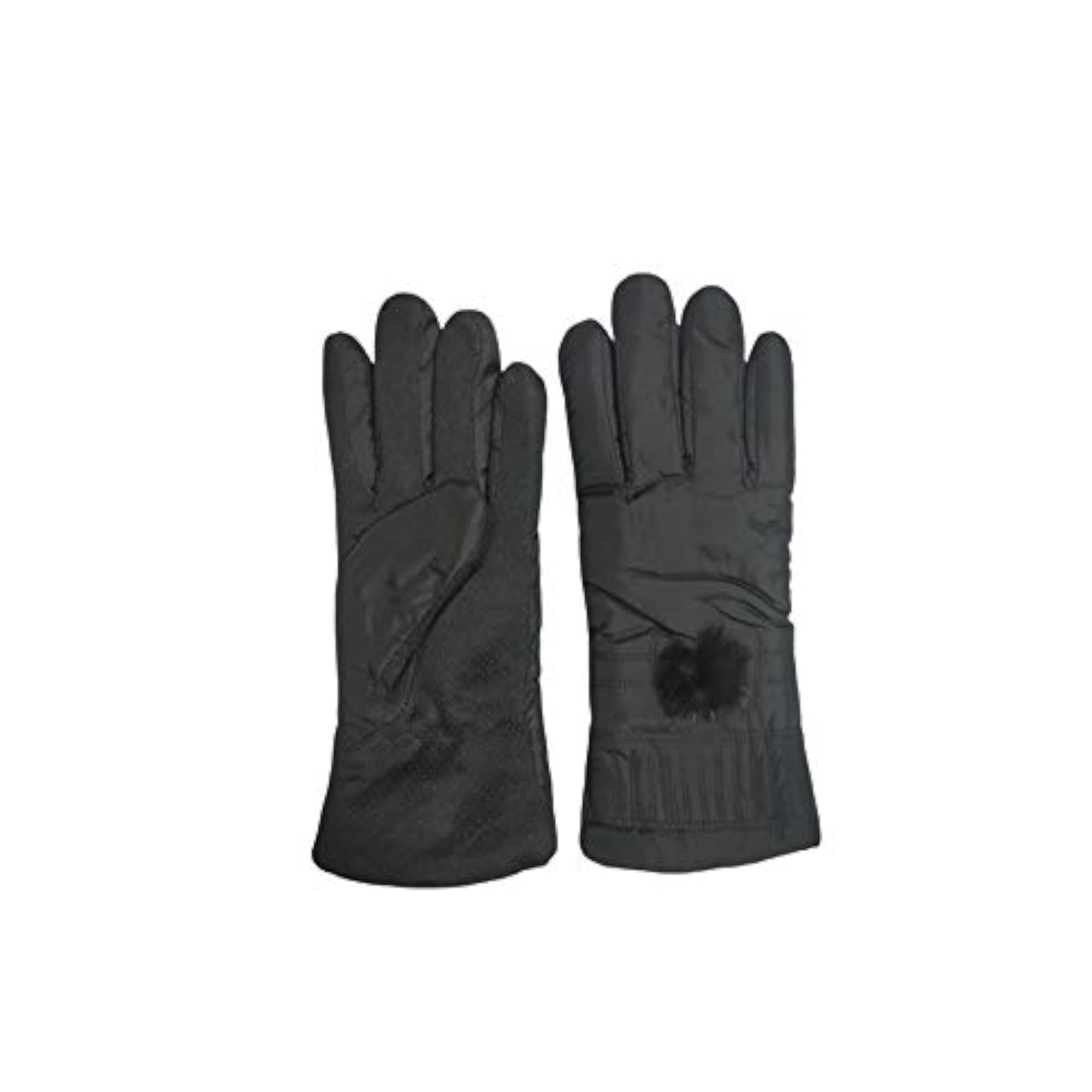 Women's Special Winter Warm Gloves, Black, Free Size