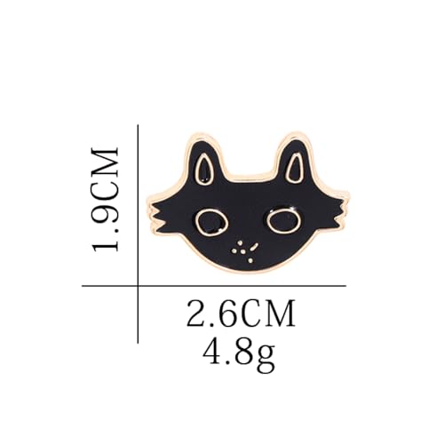 Black Cat Enamel Pin Collect Cute Arts Metal Cartoon Brooch Backpack Clothes Collar Minimalism Lapel Badges Jewelry2