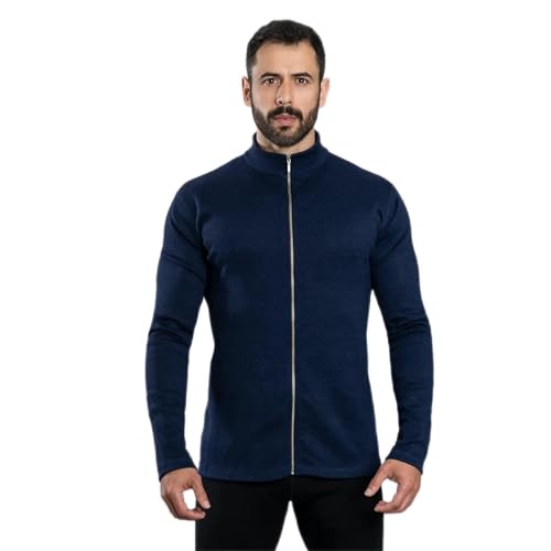 Veste alpaga homme contre le froid polaire respirante zippée mi-saison