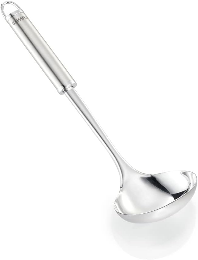 Leifheit Large Sterling Ladle Stainless Steel, Ideal for a Punch Bowl