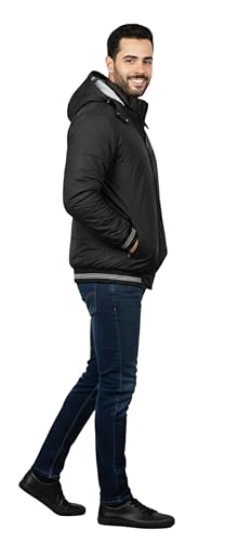Image of Export Quality Reversible Puffer Jacket in GLD Material best for Winterwear /Hiking /Biking /Camping /Mountaineering /Fashion & Casual Wear(Control Temperature up to 3 Degree Celsius)(3C)