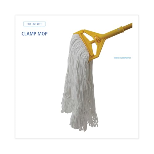 Image of Boardwalk Pro Loop Web /Tailband Wet Mop Head, Rayon, #24 Size, White, 12 /Carton