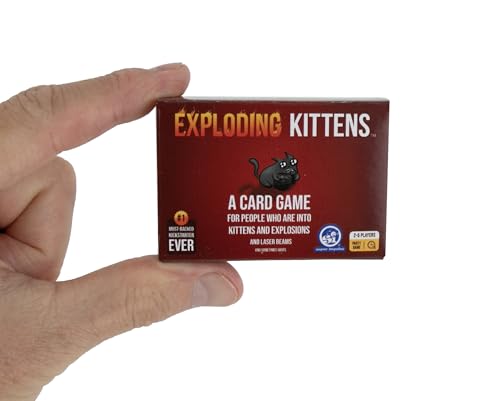 World's Smallest Exploding Kittens Hilarious Game for Family Game Night in Miniature Size | Travel Game | Funny Card Games | for Ages 8 and up