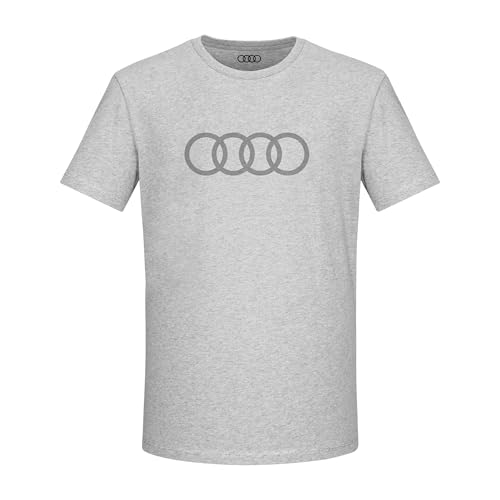 Audi T-Shirt pour Homme, Gris, Gris, XL