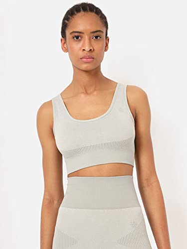 Image of Seamless Ida Sports Bra CS601371S Grey-White S