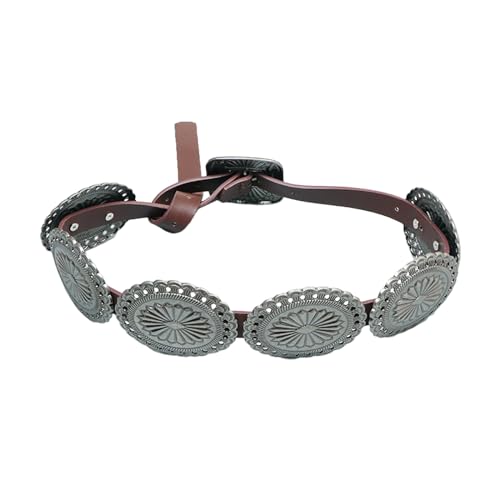 Ethnic Carved Floral Buckle Waist Straps PU Thin Belt Adjustable Coat Dress Male Ladies Thin Formal Waistband