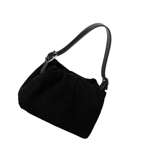 Grand sac à main daim logeable avec sangle réglable épaule - 4