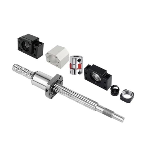 Metal Ball Screw nut end Processing SFS1610 C7 Ball Screw 100-1000mm with Machined+1610 Ball Screw+Nut Housing+BKBF12 End Bracket+ Coupler(900mm)