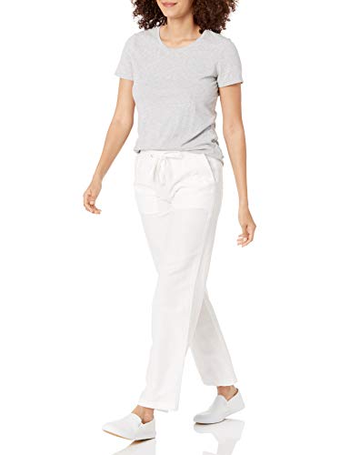 Image of Amazon Essentials Women's Linen Blend Drawstring Relaxed Fit Wide Leg Pants (Available in Plus Size)