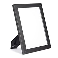 Amazon Basics Rechteckiger Dokumenten-/Bilderrahmen aus Holz, 28cm x 21,6cm, Schwarz