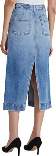 AG Adriano Goldschmied Women's Lana Denim Workwear Midi Length Skirt2