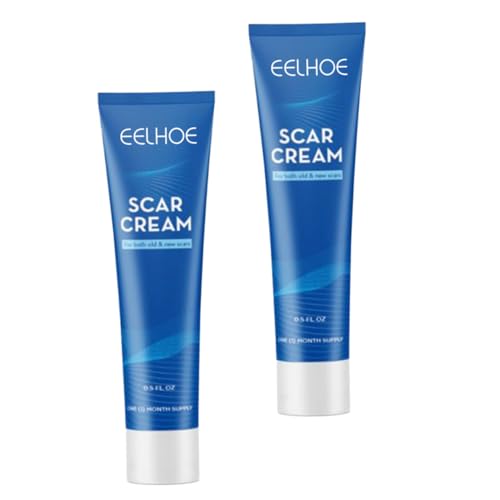 WRITWAA 1 Juego Crema Reparadora Stretch Marks Cream Skincare Beauty Cream Skin Care Protección De La Piel Primero Tratamiento De Piel Cremas Para Cicatrices El Plastico Blue 2 Piezas