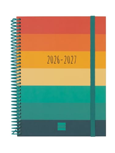 Finocam Diva Agenda Curso 2026 2027 | Semana Vista Horizontal · Septiembre 2026   Junio 2027 (curso lectivo) + Julio y Agosto resumidos | Colors · Idioma: Español   Agenda escolar   Agenda semanal
