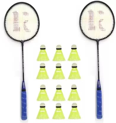 KNK Single Shaft Badminton Racket with 12 Piece Plastic Shuttle Badminton Kit (Pack of 2 Piece) (Multicolor) (B0C85ZHSML) Amazon Price History, Amazon Price Tracker