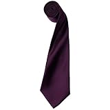 berenjenas chinas fritas 40 Colores disponibles. Premier Tie - Corbata Lisa satinada estrecha Hombre Caballero - Trabajo (40 colores) (Talla Única/Berenjena)
