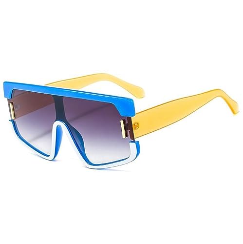 Lunettes de soleil nuances UV400 femme homme mode grand cadre rétro vintage