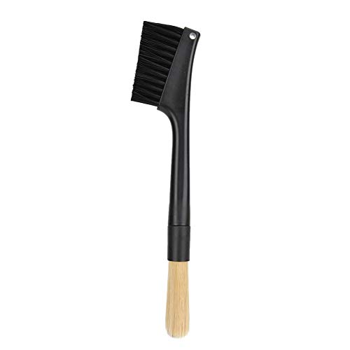 Grinder Cleaning Brush Coffee Milk Powder Brushes Soft Nylon Hair Removable Double-head Grinder Machine Cleaning Dusting Brush for Coffee Shop Bar Utensils Accessories