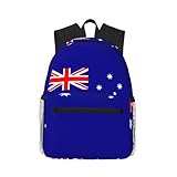 Laptop-Rucksack mit australischer Flagge, leicht, College-Büchertasche, Tagesrucksack, persönliche Gegenstände, Reisetasche