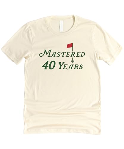 Mastered 40 Years Golf Shirt for Men and Women Funny 40th Birthday Golfing Theme Tee3