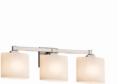 Justice Design Group FSN-8433-30-OPAL-NCKL Fusion - Barra de baño (níquel cepillado)