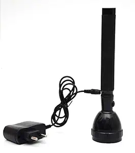 JY SUPER Metal Abacus 8990 Rechargeable High Power Torch Flashlight for Outdoor and Everyday Purpose (Black)