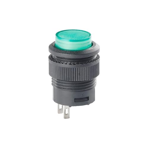 Bouton commutateur R16 vert pour panneau de commande et domotique DIY