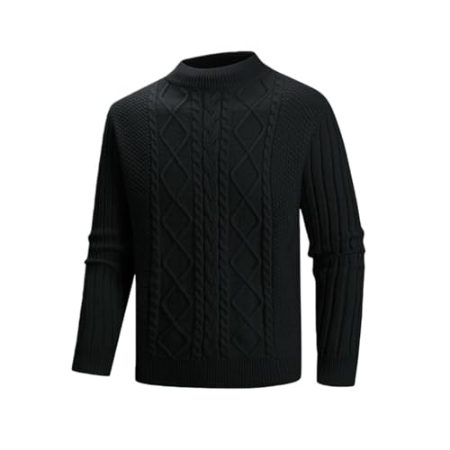 Pull en tricot homme à col montant pour un style casual d'hiver