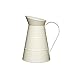 KitchenCraft Living Nostalgia Caraffa Grande in Metallo, Stile Vintage, Ideale Anche Come Vaso per i Fiori, Capacità 2.3 L (4 Pints), Crema