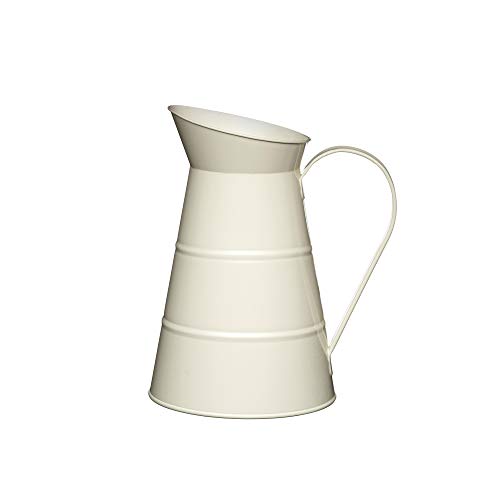 KitchenCraft Living Nostalgia - Pichet en Métal, 2,3 L, Couleur Crème