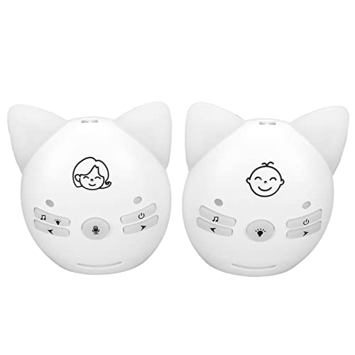 Monitor de bebé digital y escucha bebés inalámbrico con enchufe UE, música y transmisión bidireccional