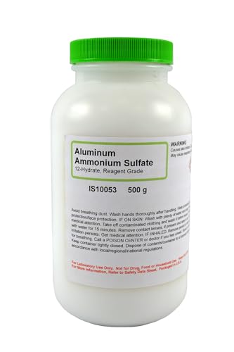 Innovating Science - Aluminum Ammonium Sulfate 12-Hydrate 500 g - Reagent Grade Ammonium Alum for Laboratory Research, Chemical Education, and Industrial Applications
