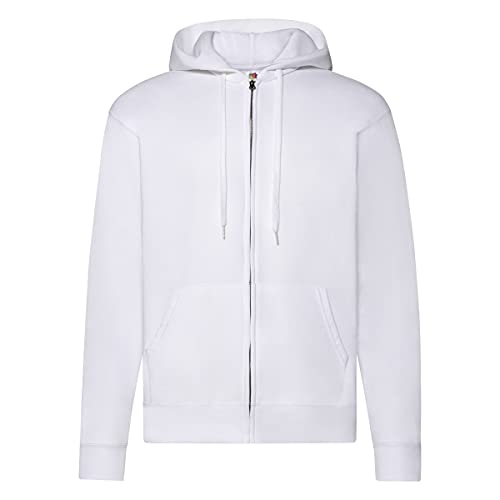 Fruit of the Loom Herren Hooded Sweatshirt, Weiß (Blanc), M
