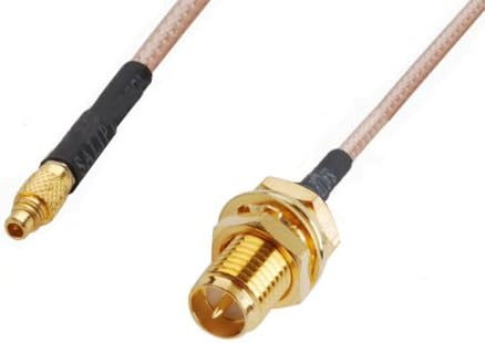 2PCS RF pigtail cable RP-SMA female to MMCX male RG316 30CM