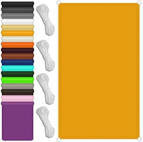 Voile d'ombrage imperméable rectangulaire 2.5x8.5m or pour pergola - 2