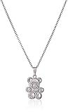 Amazon Collection Sterling Silver Children's Teddy Bear Pendant, 13