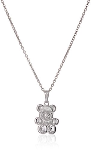 Amazon Collection Sterling Silver Children's Teddy Bear Pendant, 13