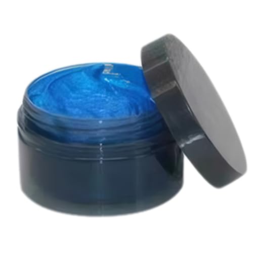 Tinte para el cabello temporal, color temporal desechable tinte de agua cera soluble de secado rápido lavado multipropósito para niños mujeres hombres usan azul