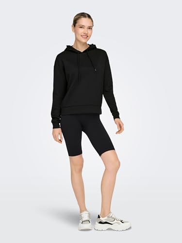 ONLY Damen Onplounge Hood Sweat - Noos Kapuzenpullover, Schwarz, XL EU – Ansicht 3