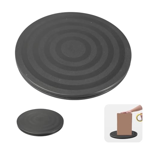 Supporto Girevole Universale Nero, Base Rotante 360° con Cuscinetti a