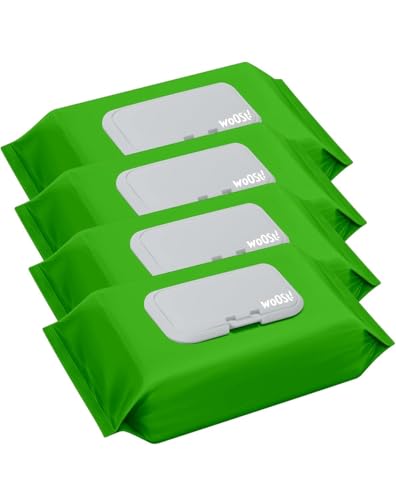 Woost Wiederverwendbare Feuchttücherabdeckungen, verlängert die Feuchtigkeit Ihrer Feuchttücher, wiederverwendbar für bis zu 100 Anwendungen, geeignet für Babytücher, Hygiene, Schönheit (Bundle of 4)
