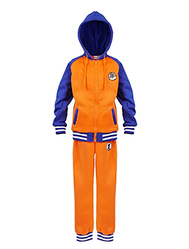 CoolChange Son Goku - Chándal para niños en estilo de béisbol, chaqueta y pantalón, talla: 130