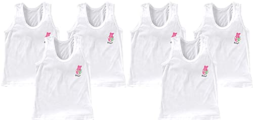 Image of BENAVJI Light Color Printed Soft Cotton Regular Fit Sleevless Baniyan Unisex Boys' & Girls Kids Vest Pack of 6