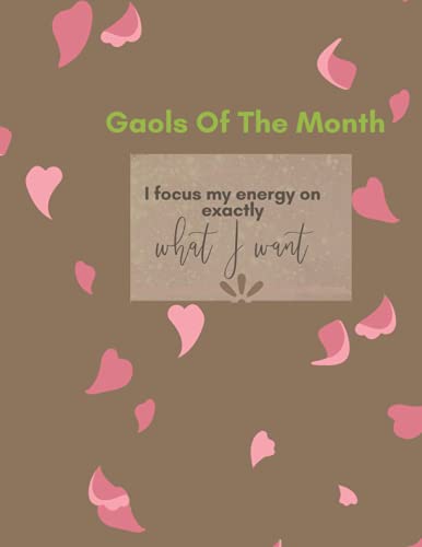 Gaols Of The Month, I Focus My Energy On Exactly